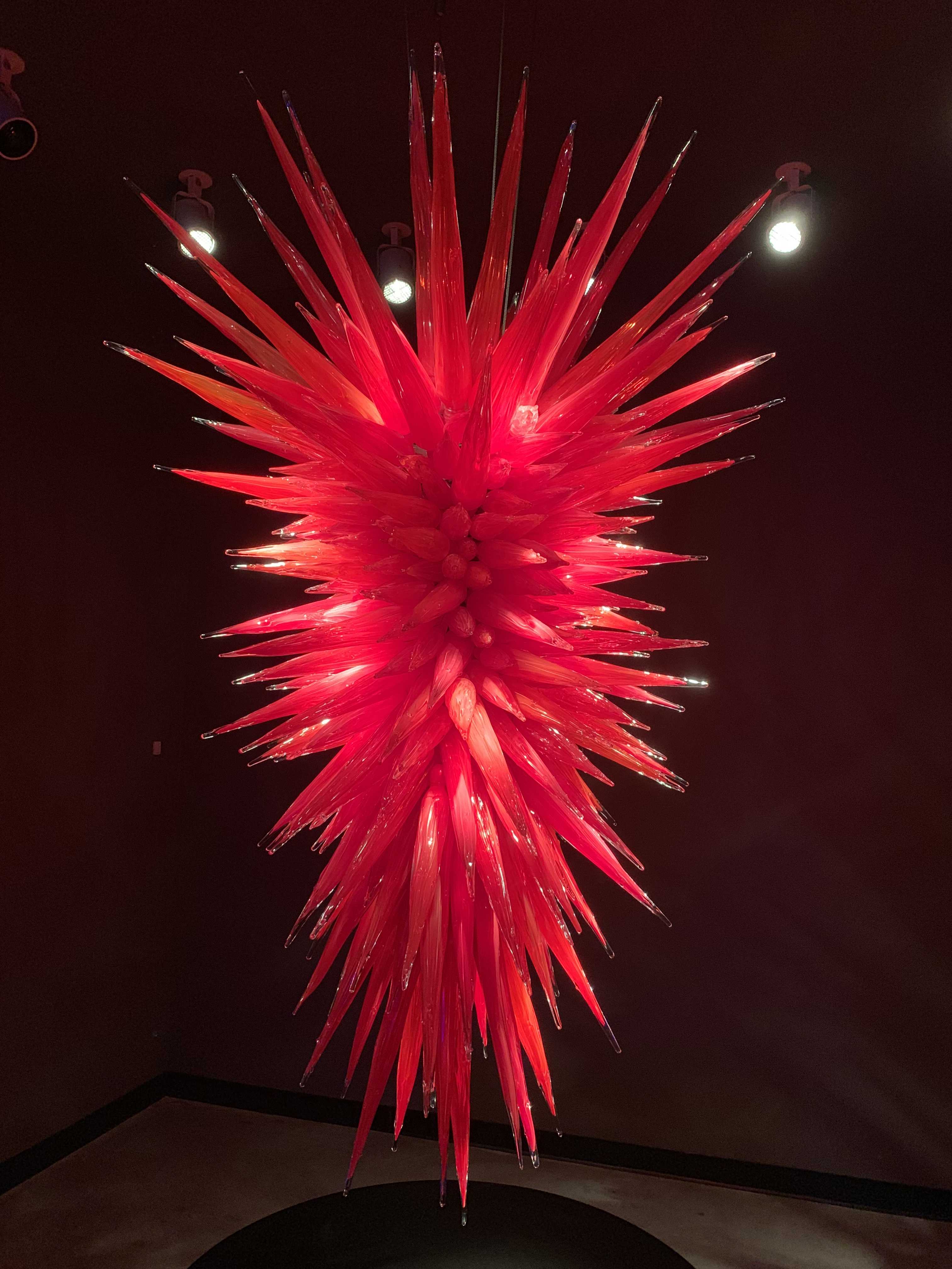 Rubi Red Icicle Chandelier